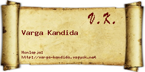 Varga Kandida névjegykártya